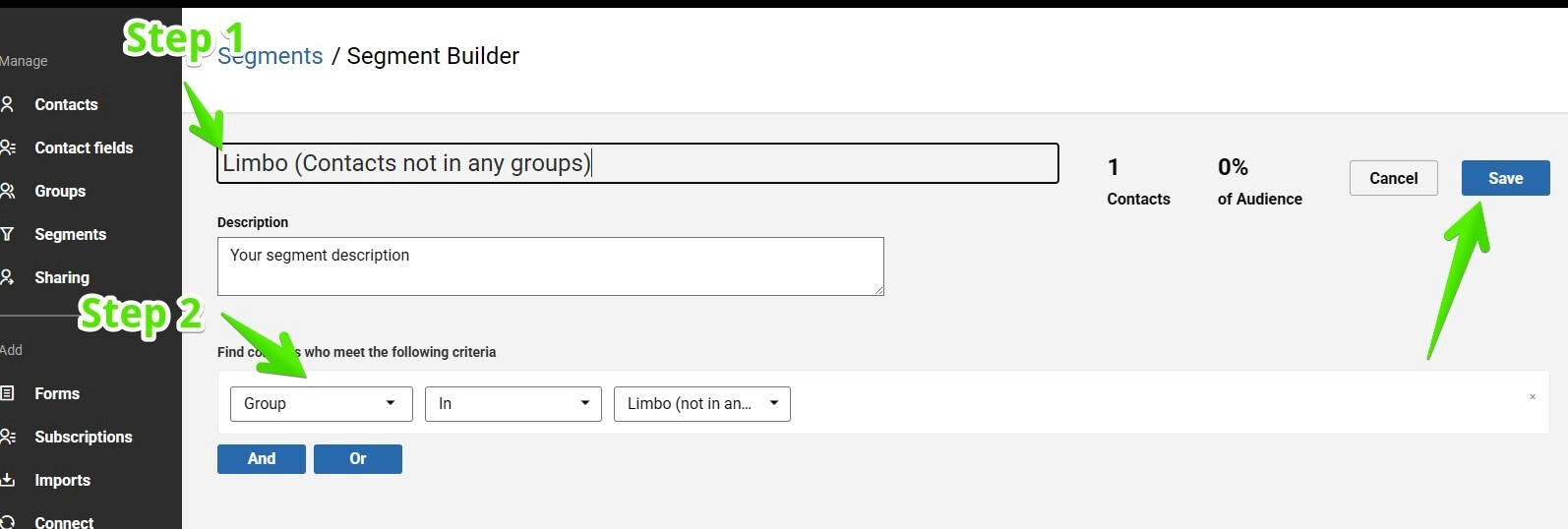 Segment builder
